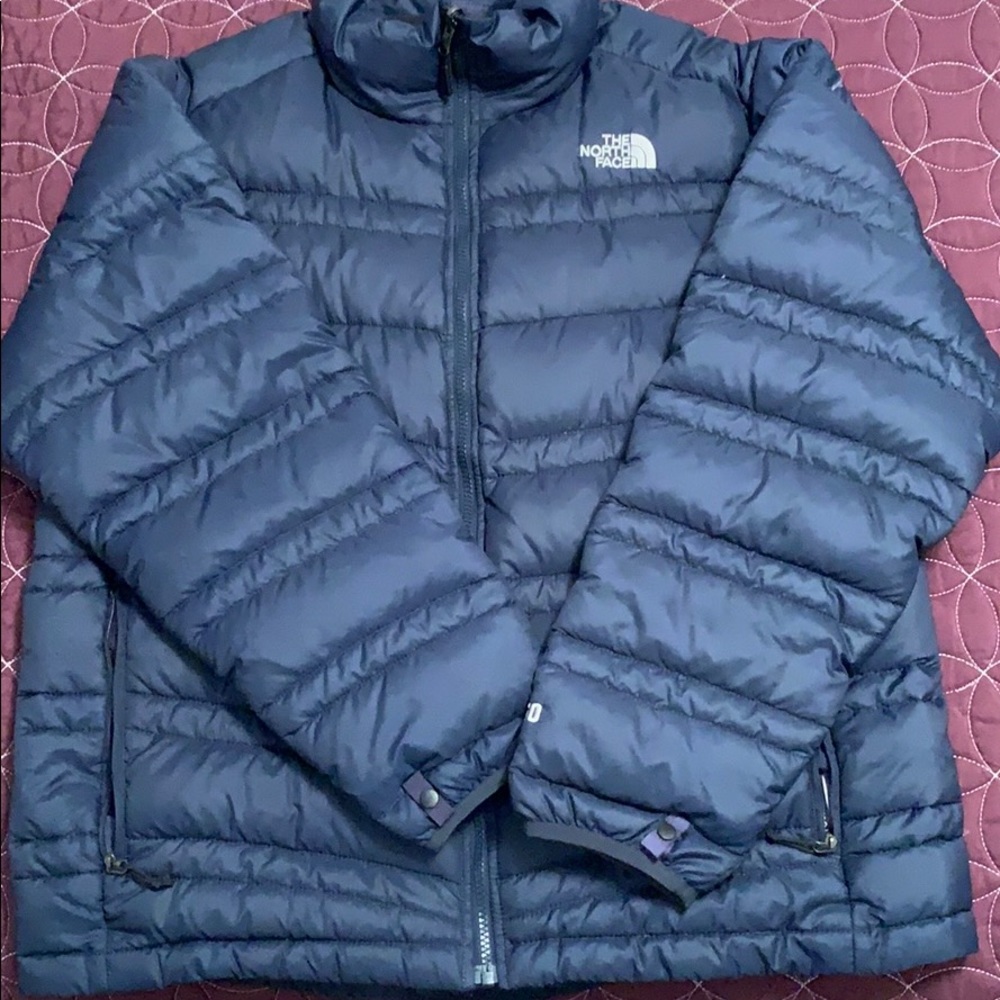The North Face down puffer winter jacket.